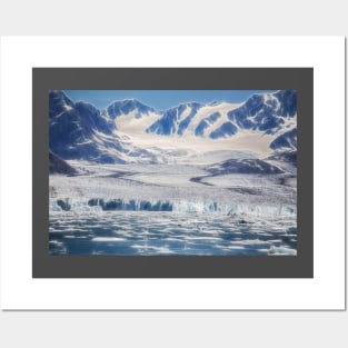 USA. Alaska. Glacier. Mountains. Posters and Art